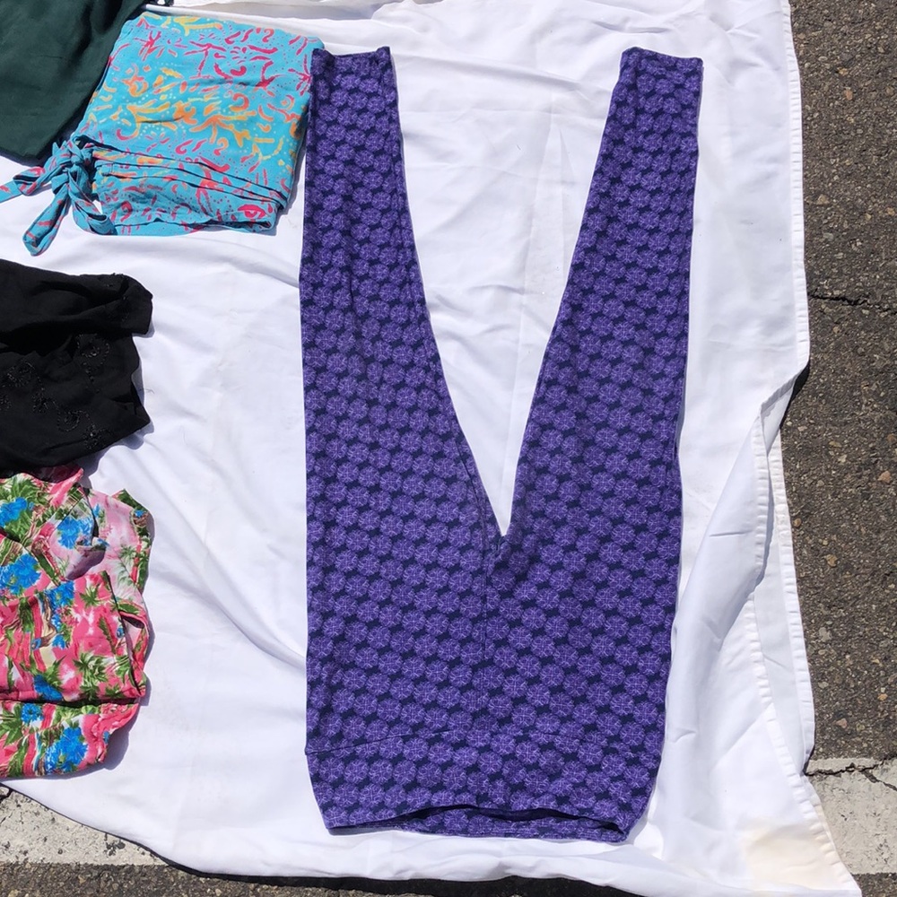 Purple LuLaRoe leggings one size